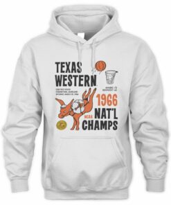 Texas Western Miners Retro 1966 College Basketball Hoodie