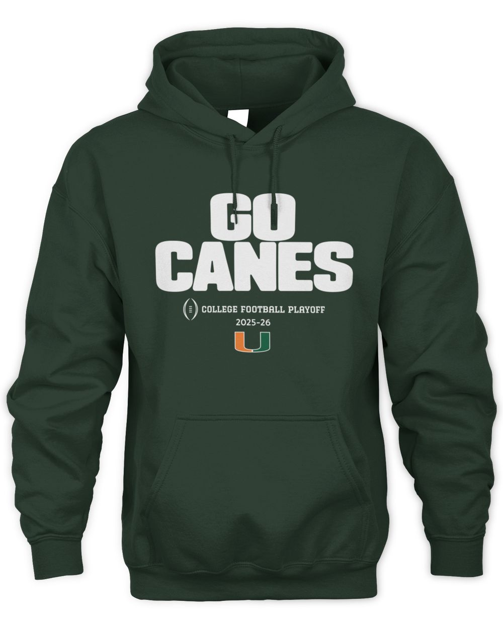 Miami Football 2025 CFP Team Slogan Official Hoodie