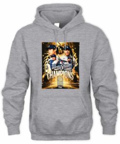 Los Angeles Dodgers World Series Champions Gold Logo Hoodie