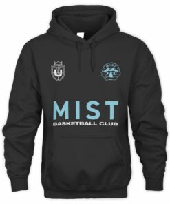 Unrivaled Merch Mist Basketball Club Black Hoodie
