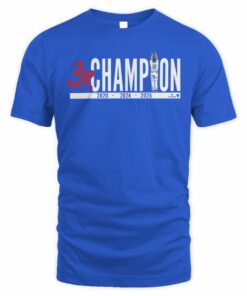 Clayton Kershaw Three-Time Champion Dodgers 2020 2024 2025 T-Shirt