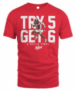 Indiana Football D'Angelo Ponds Try 5 Get 6 T Shirt