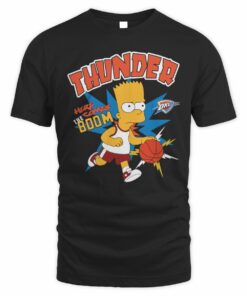 Oklahoma City Thunder The Simpsons Bart Boom Player T-Shirt
