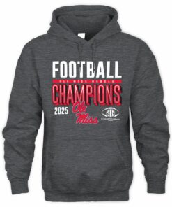 SEC Champions 2025 Ole Miss Rebels Football Graphic Hoodie