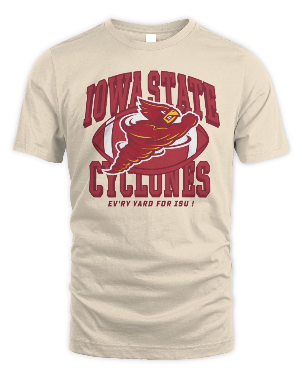 Iowa State Football Punching Cy 1995 Cyclones Logo T-Shirt