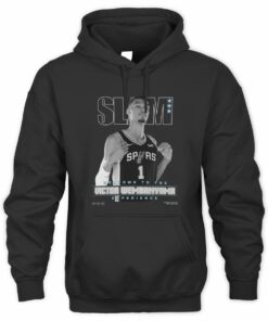 Victor Wembanyama San Antonio Spurs Unisex SLAM Cover Black Official Hoodie