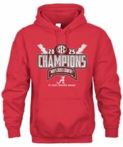 Alabama SEC 2025 Men's Cross Country Champions Locker Room Hoodie