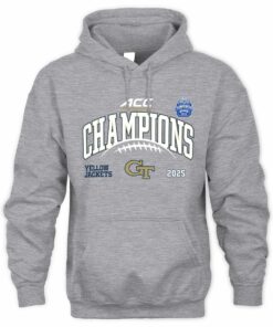 Georgia Tech Yellow Jackets ACC Champions 2025 NCAA College Football Hoodie