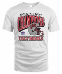 UNLV Rebels Helmet 2025 Mountain West Football Champions T-Shirt
